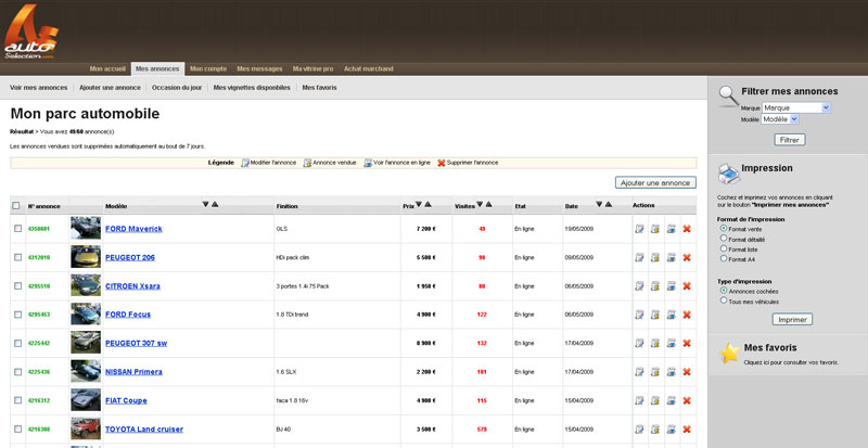 Connexion à votre espace professionnel sur AUTO-SELECTION