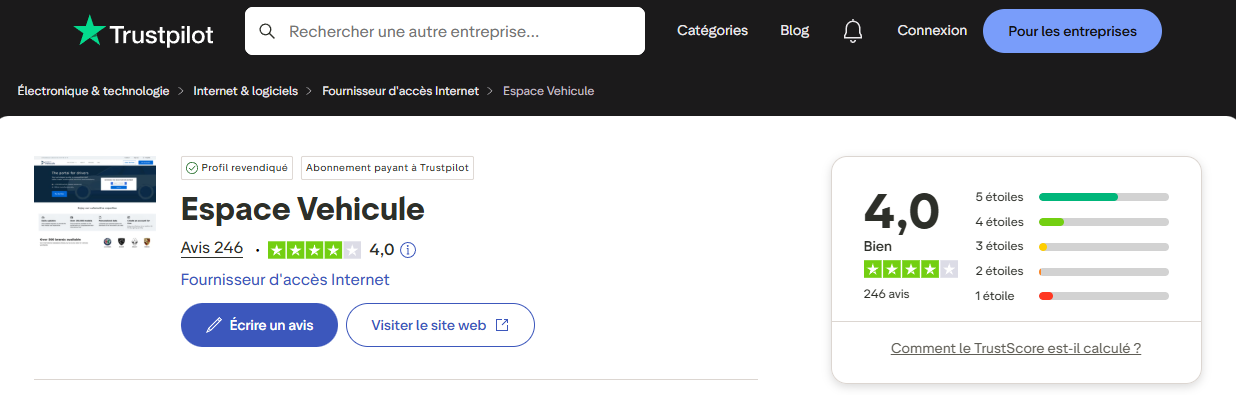 Avis Espace Véhicule Avis Espace Véhicule