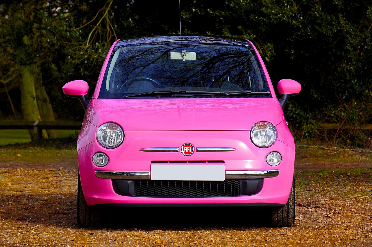 Fiat 500 rose d'occasion